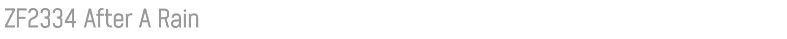 ZF2334 After A Rain font preview